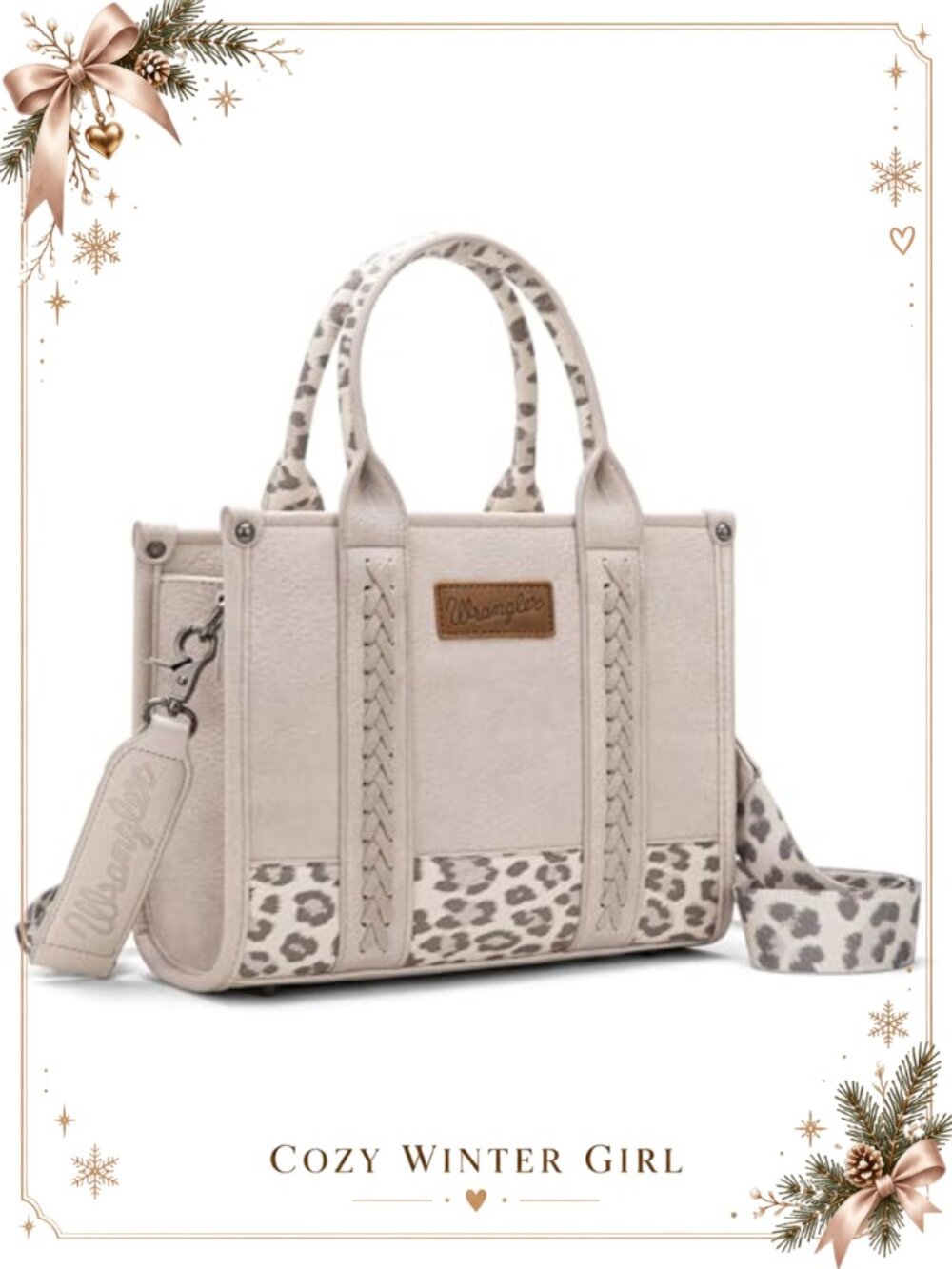 Wrangler Tote Handbag for Women Top Handle Detachable Crossbody Strap
